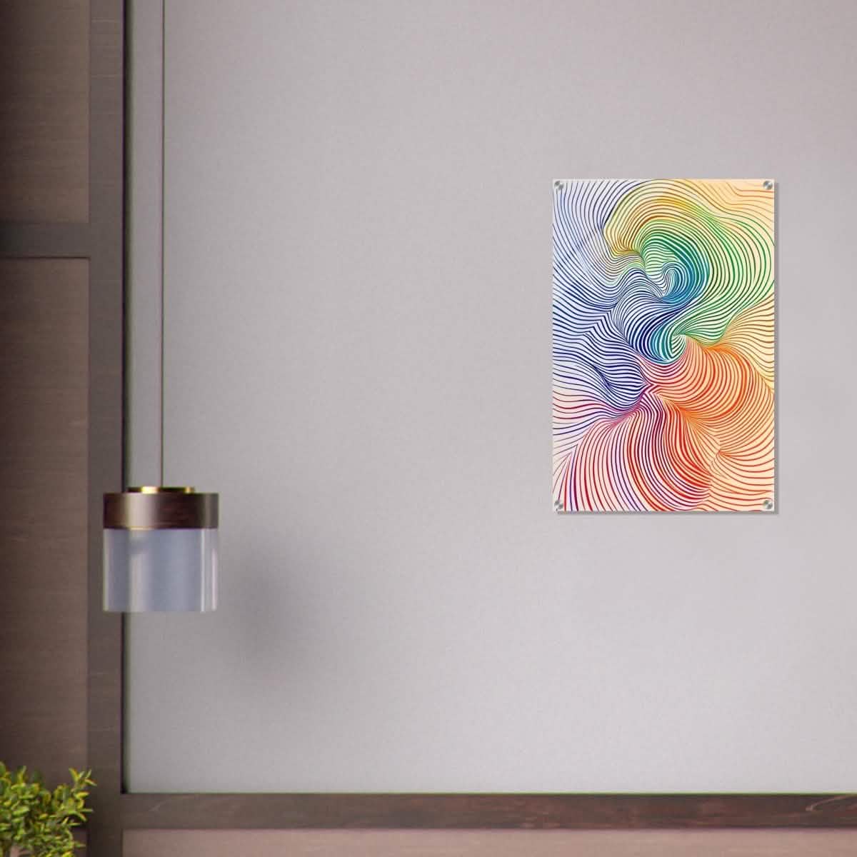 Da Vinci Abstract Minimalist Art - Acrylic Print - 50x75 cm / 20x30″ -