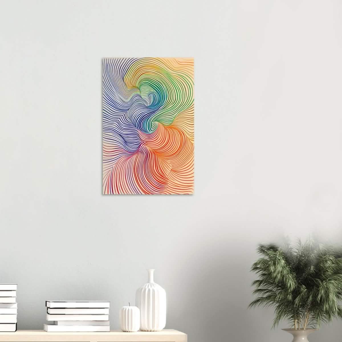 Da Vinci Abstract Minimalist Art - Wood Prints - 40x60 cm / 16x24″ - 20 mm
