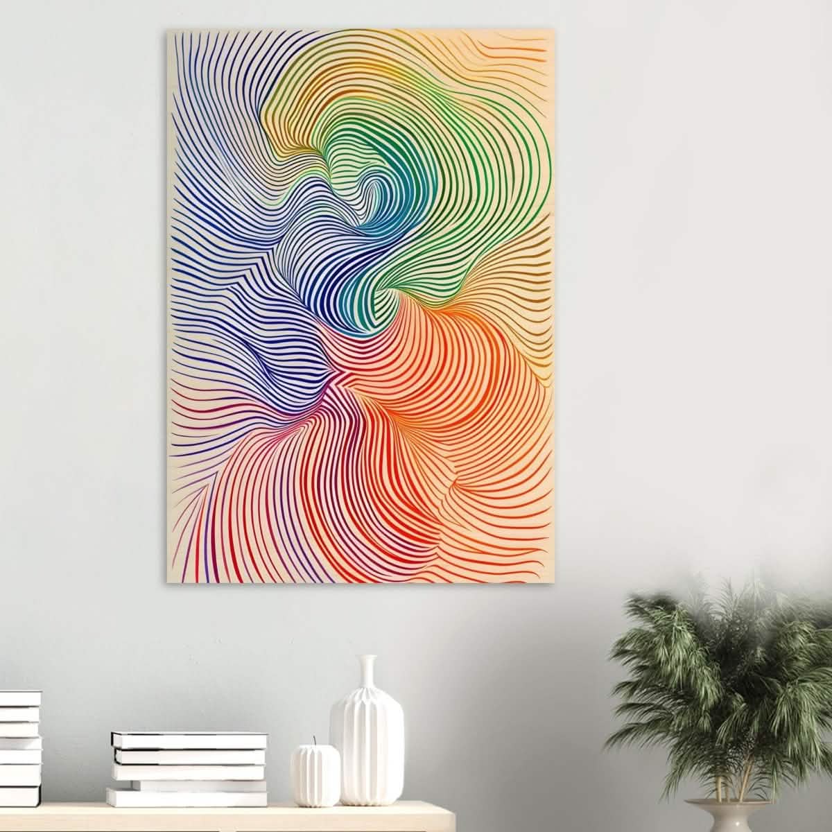 Da Vinci Abstract Minimalist Art - Wood Prints - 70x100 cm / 28x40″ - 20 mm