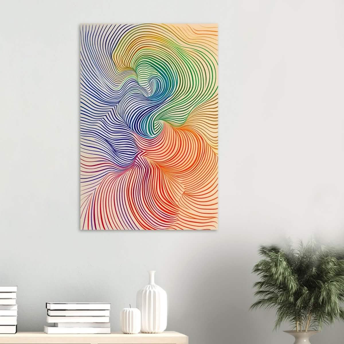 Da Vinci Abstract Minimalist Art - Wood Prints - 60x90 cm / 24x36″ - 10 mm