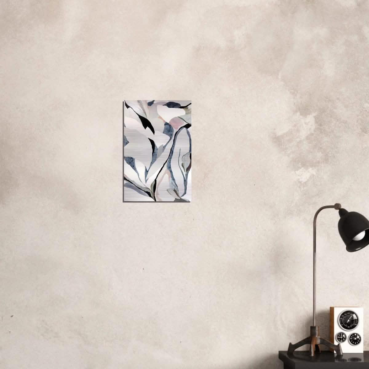 Da Vinci Abstract Minimalist Wall Art - Brushed Aluminum Print - 30x45 cm / 12x18″ -