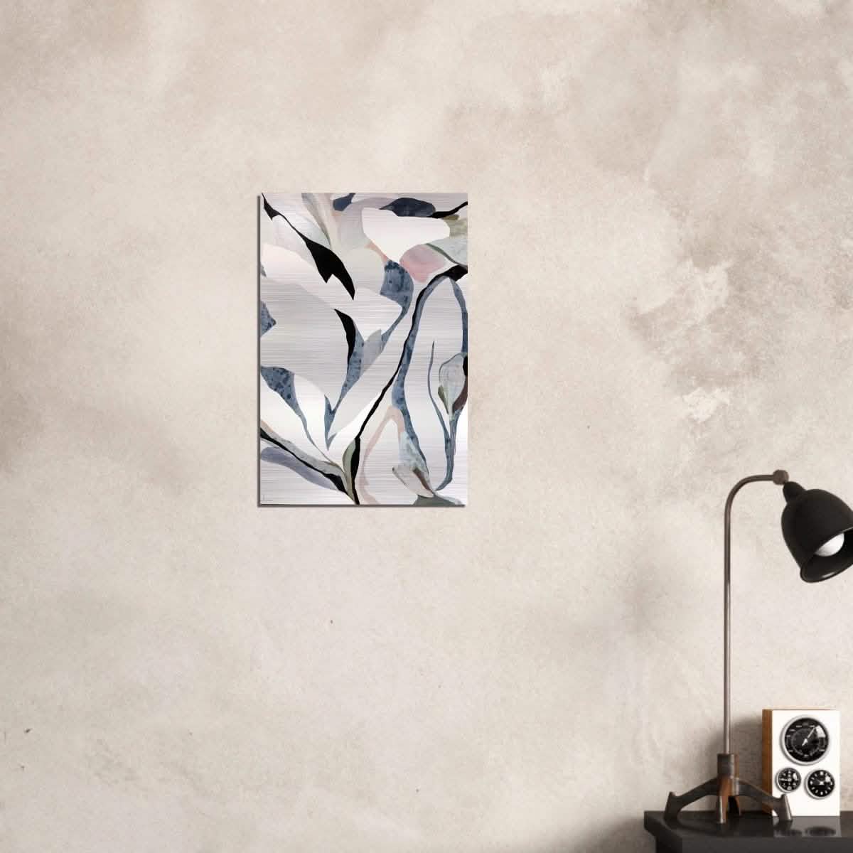 Da Vinci Abstract Minimalist Wall Art - Brushed Aluminum Print - 40x60 cm / 16x24″ -