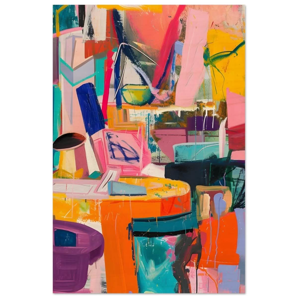 Da Vinci Abstract Modern Wall art - Wood Prints - 30x45 cm / 12x18″ - 20 mm