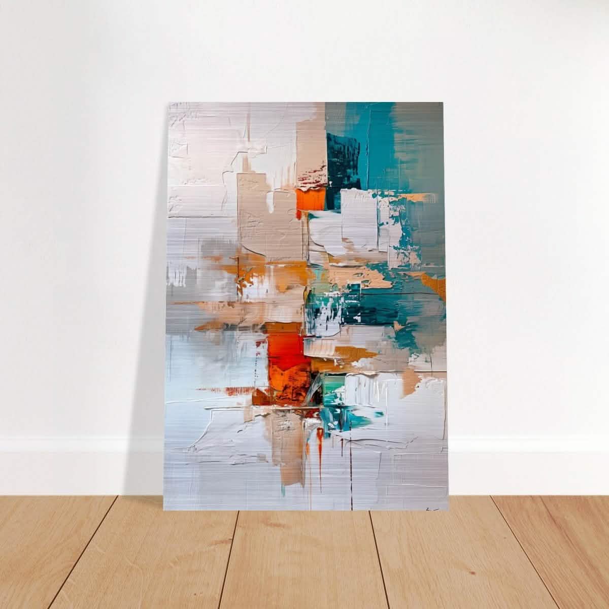 Da Vinci Abstract Modern Wall art - Brushed Aluminum Print - 70x100 cm / 28x40″ -