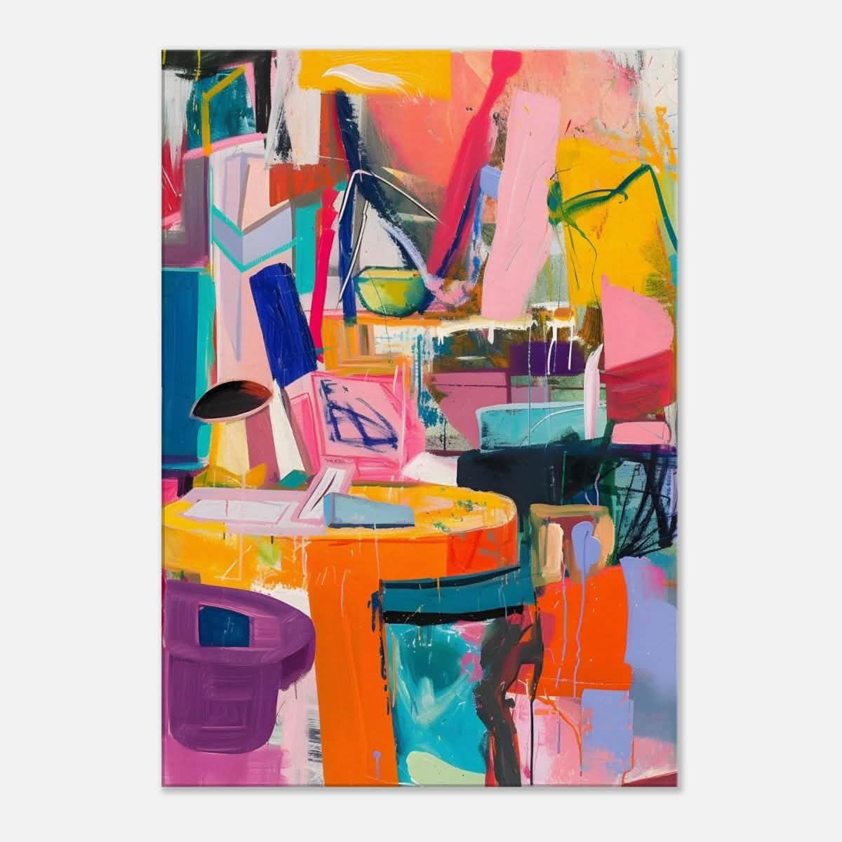 Da Vinci Abstract Modern Wall art - Canvas - 70x100 cm / 28x40″ - Thick