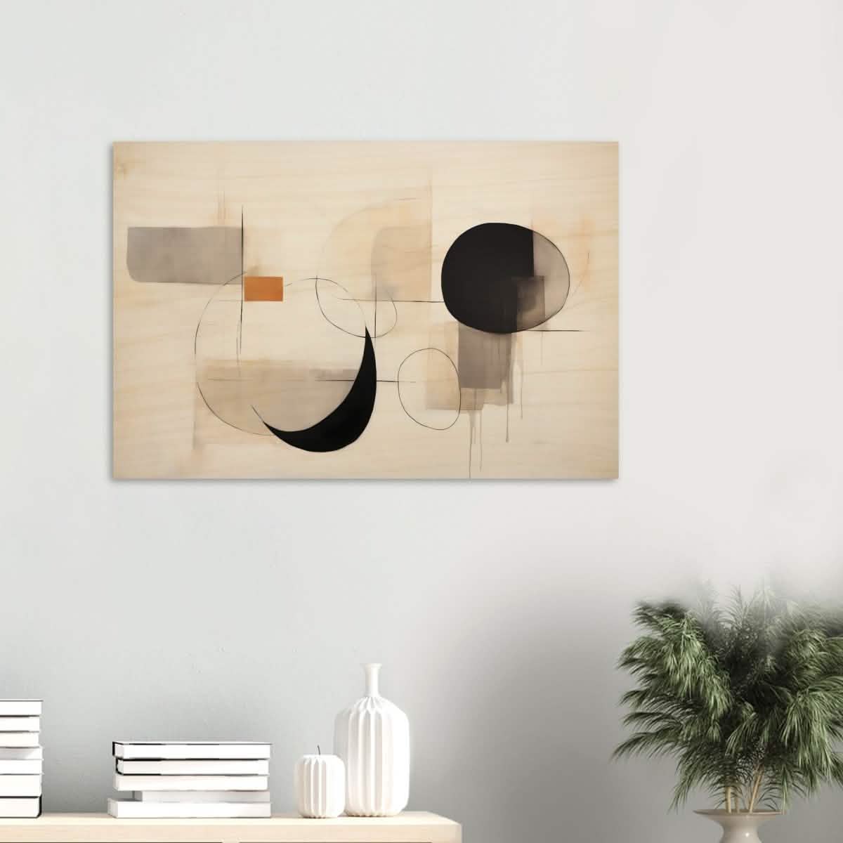 Da Vinci Abstract Modern Wall art - Wood Prints - 60x90 cm / 24x36″ - 10 mm