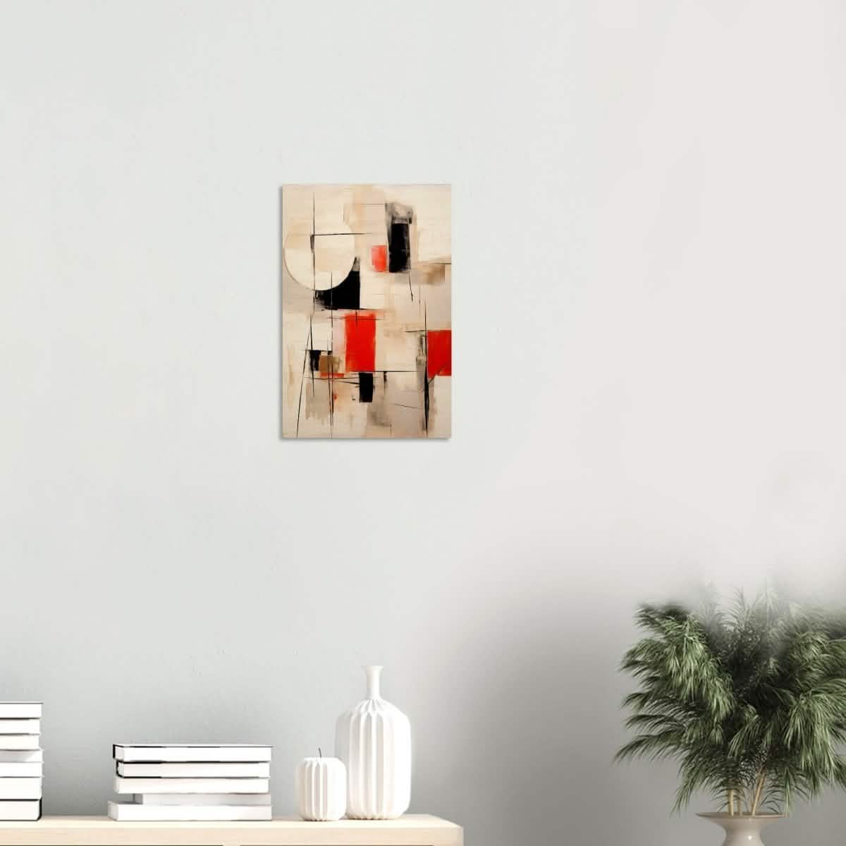 Da Vinci Abstract Modern Wall art - Wood Prints - 30x45 cm / 12x18″ - 20 mm
