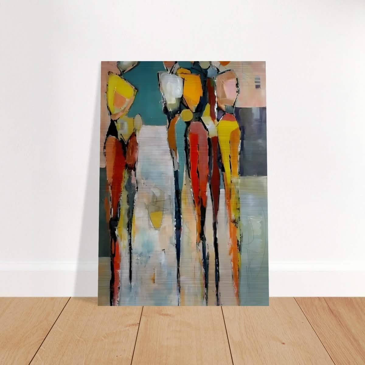 Da Vinci Abstract Modern Wall art - Brushed Aluminum Print - 70x100 cm / 28x40″ -