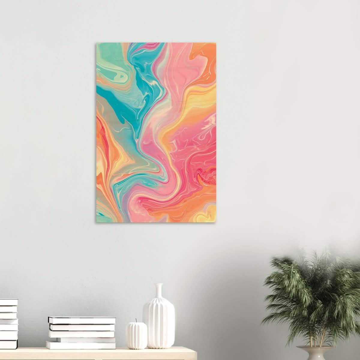 Da Vinci Abstract Modern Wall Art - Wood Prints - 50x75 cm / 20x30″ - 20 mm