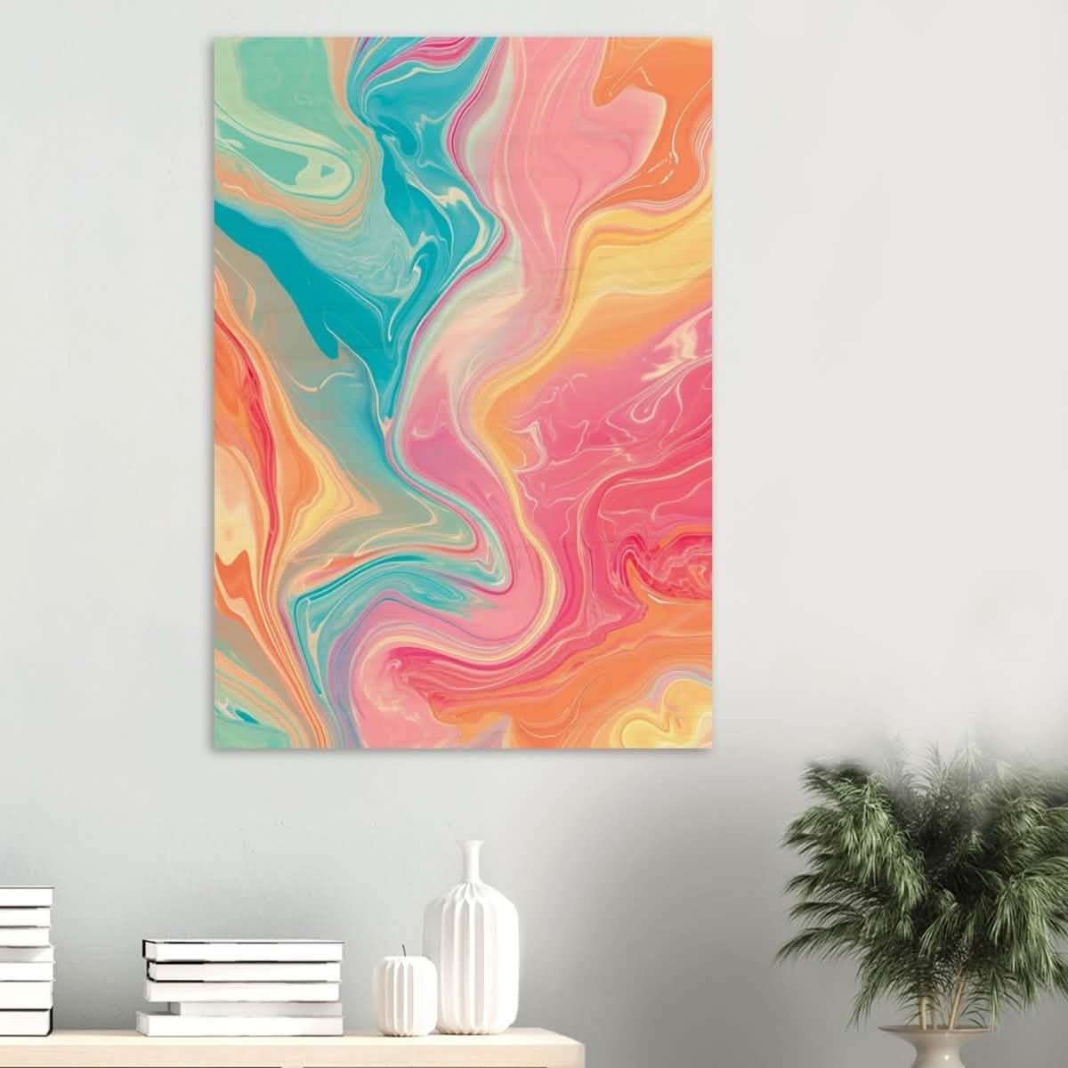 Da Vinci Abstract Modern Wall Art - Wood Prints - 70x100 cm / 28x40″ - 20 mm