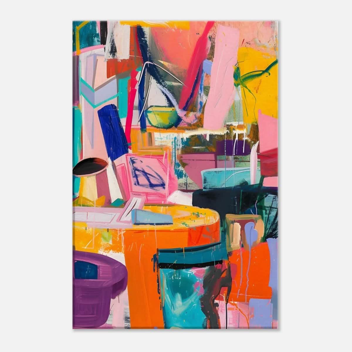 Da Vinci Abstract Modern Wall art - Canvas - 30x45 cm / 12x18″ - Slim