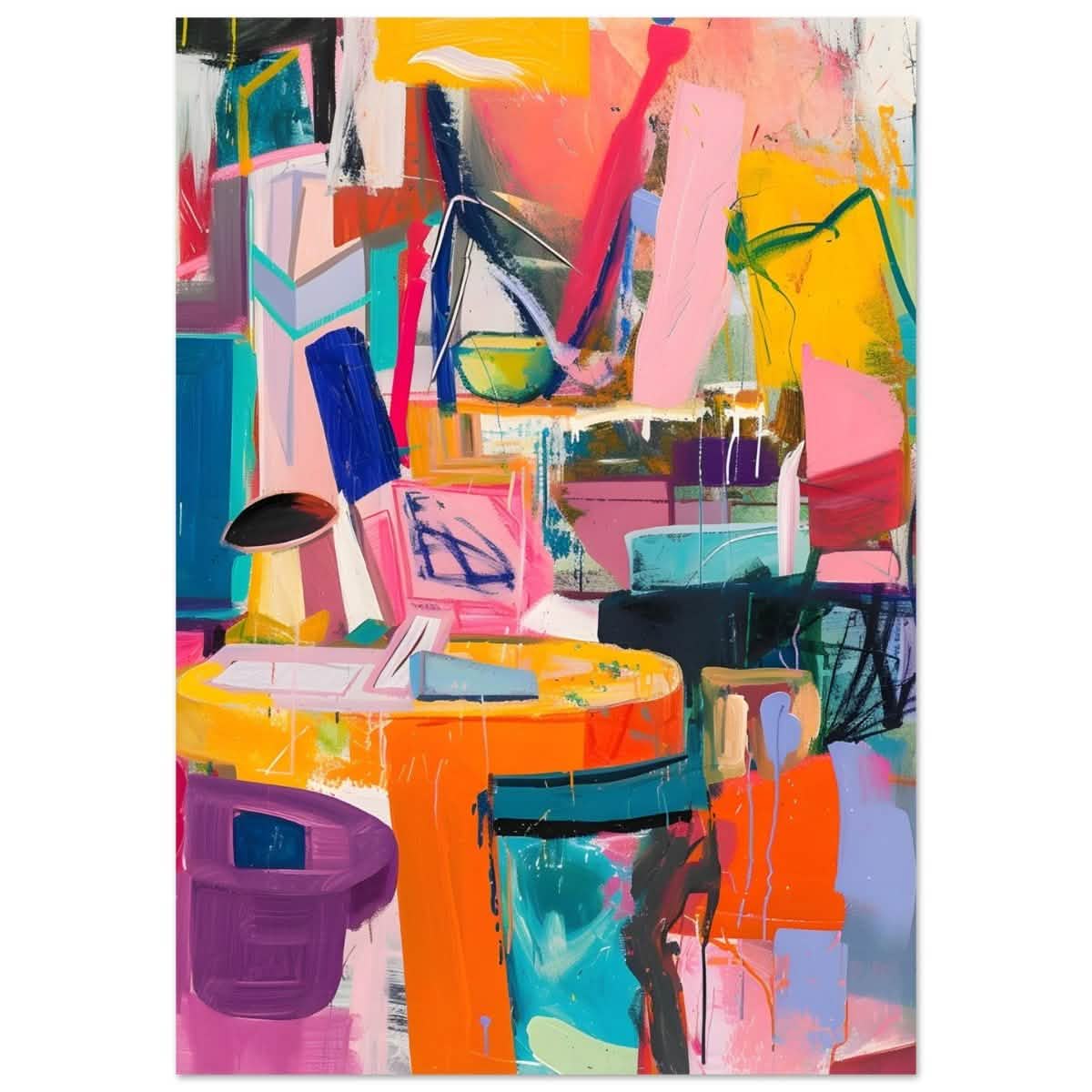 Da Vinci Abstract Modern Wall art - Aluminum Print - 70x100 cm / 28x40″ -