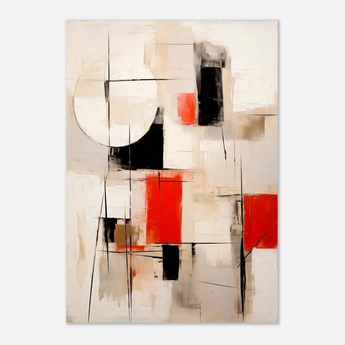 Da Vinci Abstract Modern Wall art - Aluminum Print - 70x100 cm / 28x40″ -