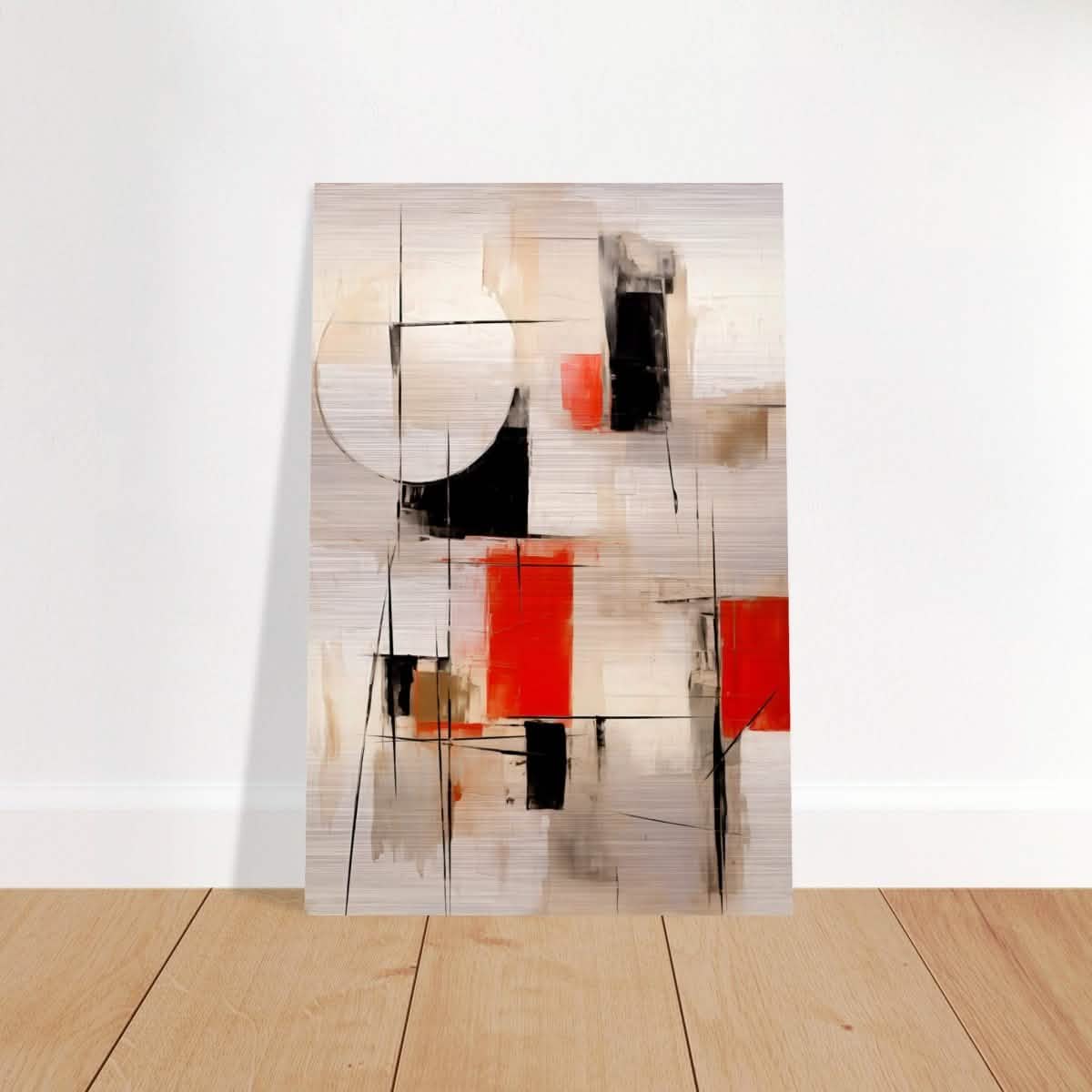 Da Vinci Abstract Modern Wall art - Brushed Aluminum Print - 30x45 cm / 12x18″ -