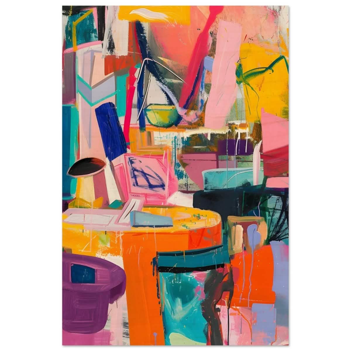 Da Vinci Abstract Modern Wall art - Wood Prints - 40x60 cm / 16x24″ - 10 mm