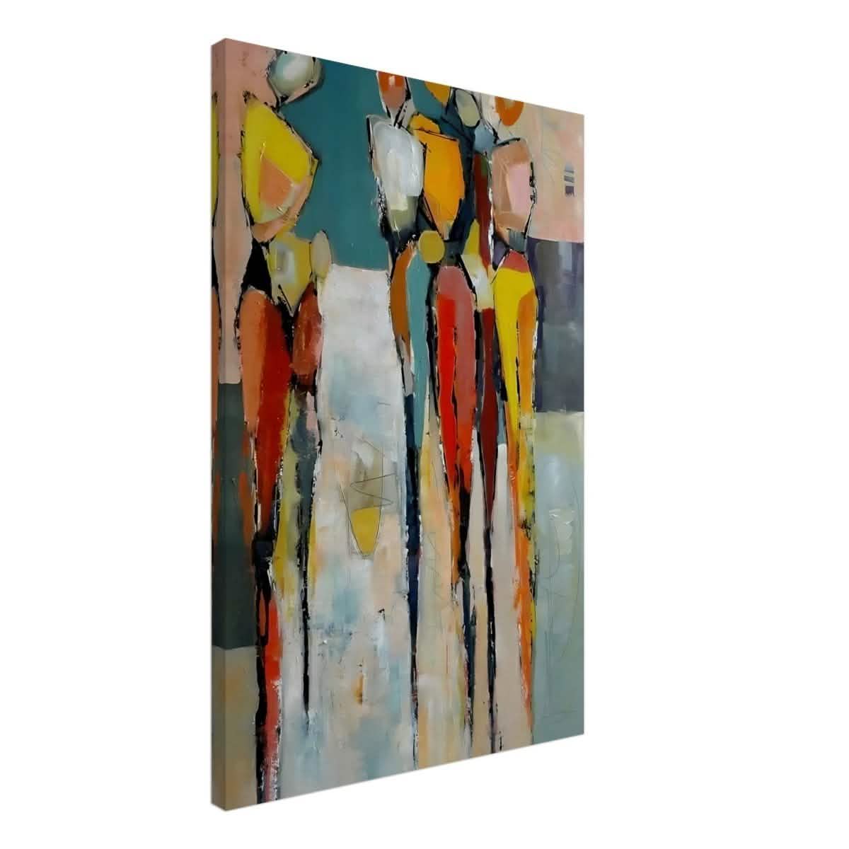 Da Vinci Abstract Modern Wall art - Canvas - 50x75 cm / 20x30″ - Slim