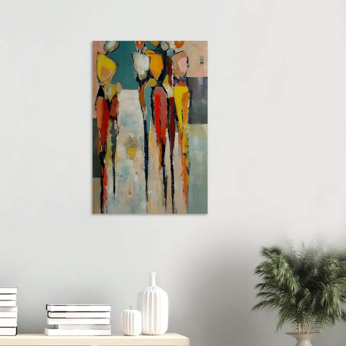 Da Vinci Abstract Modern Wall art - Wood Prints - 50x75 cm / 20x30″ - 20 mm