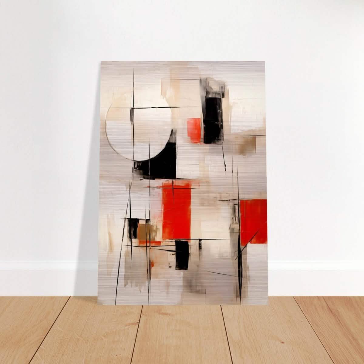 Da Vinci Abstract Modern Wall art - Brushed Aluminum Print - 70x100 cm / 28x40″ -