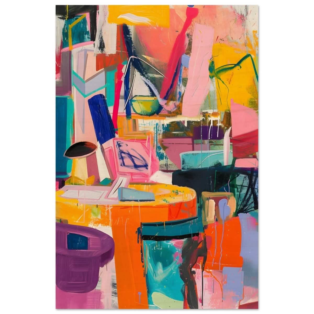 Da Vinci Abstract Modern Wall art - Wood Prints - 50x75 cm / 20x30″ - 10 mm