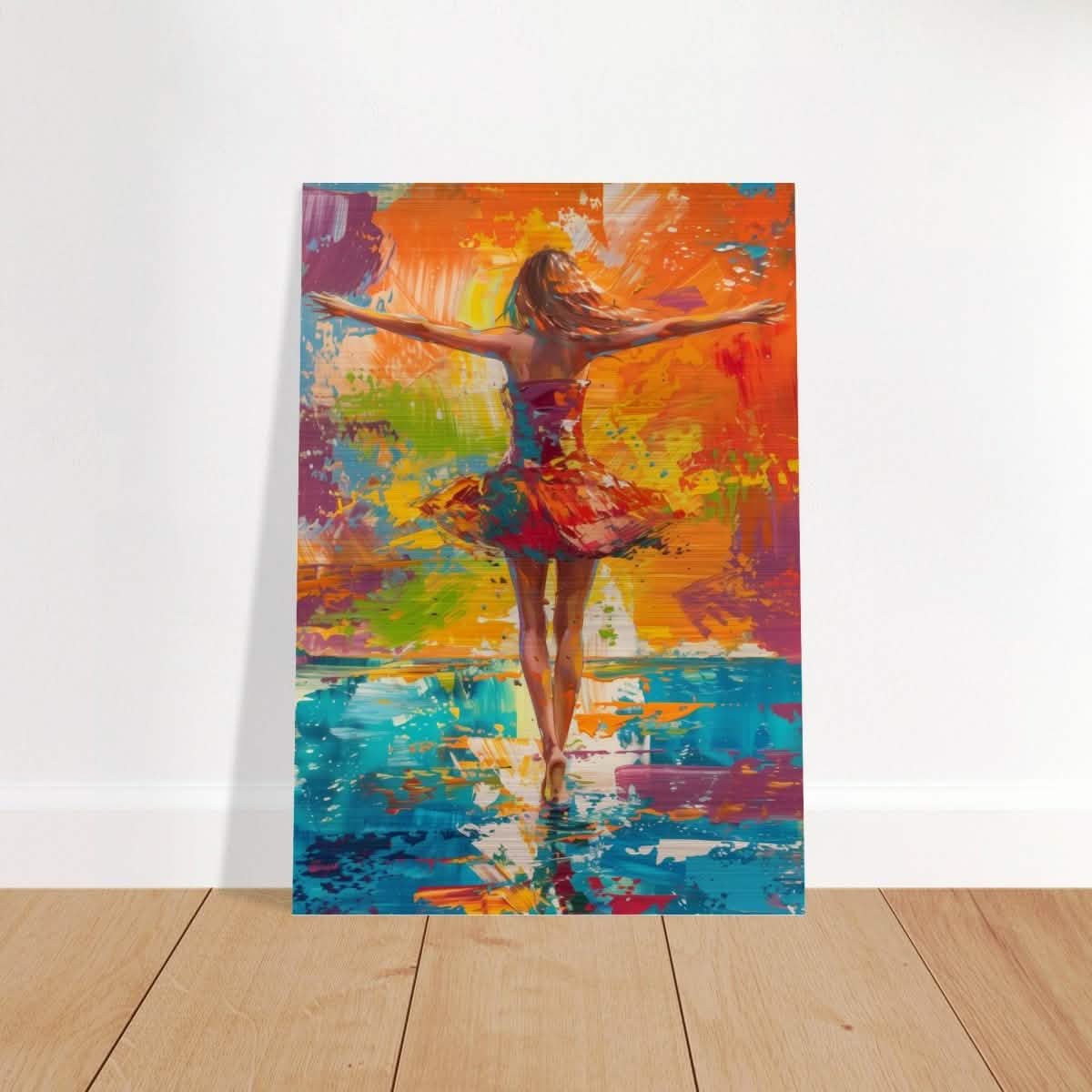 Da Vinci Abstract Modern Wall art - Brushed Aluminum Print - 70x100 cm / 28x40″ -