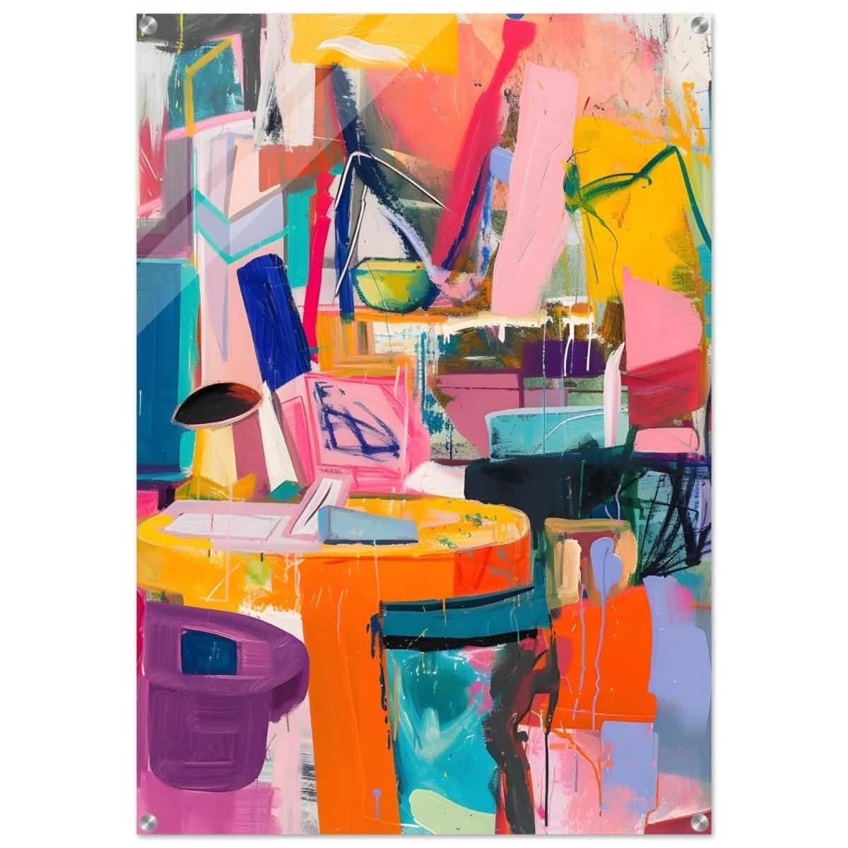 Da Vinci Abstract Modern Wall art - Acrylic Print - 70x100 cm / 28x40″ -