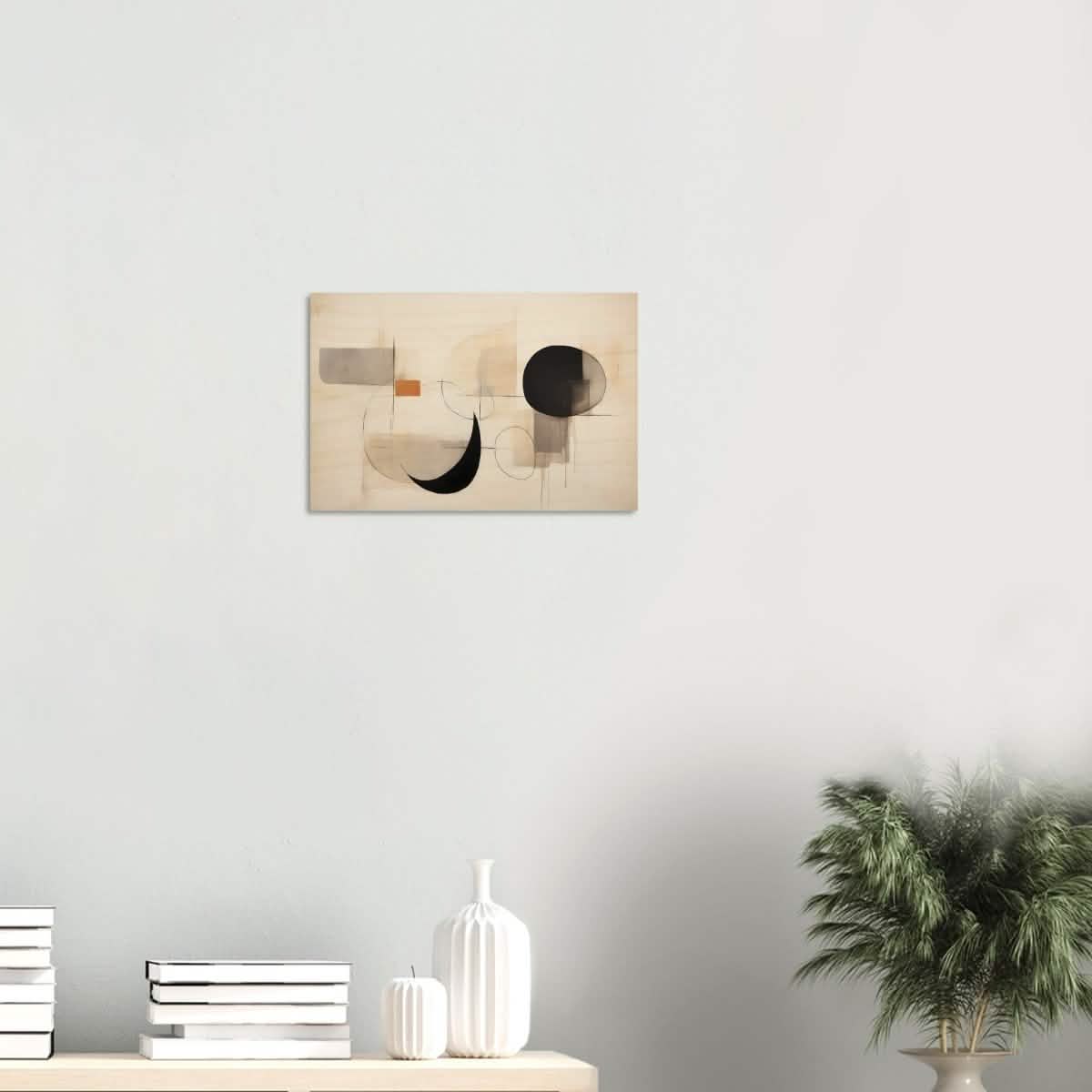 Da Vinci Abstract Modern Wall art - Wood Prints - 30x45 cm / 12x18″ - 20 mm