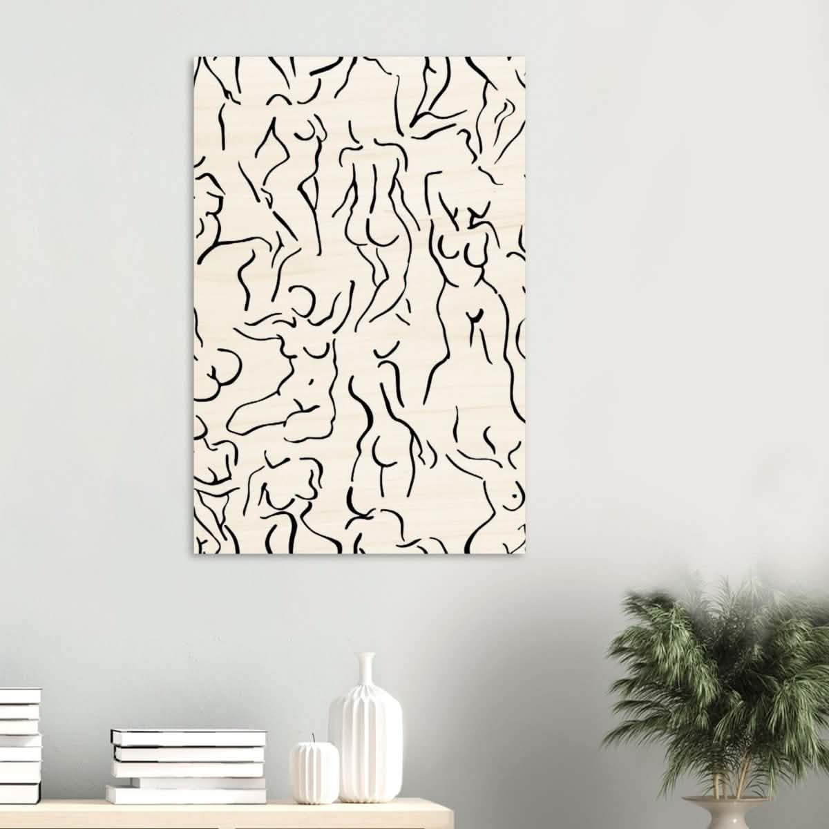 Da Vinci Abstract Modern Wall Art - Wood Prints - 60x90 cm / 24x36″ - 10 mm