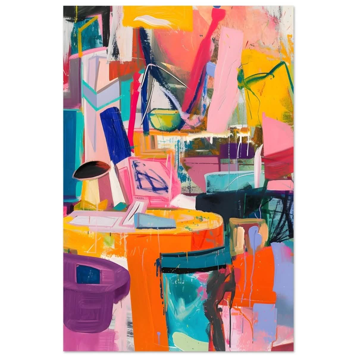 Da Vinci Abstract Modern Wall art - Aluminum Print - 50x75 cm / 20x30″ -