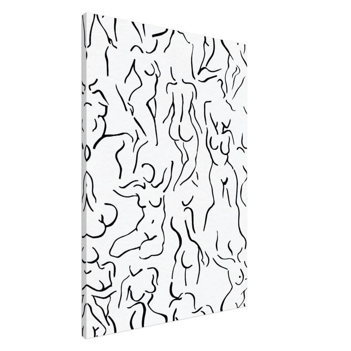 Da Vinci Abstract Modern Wall Art - Canvas - 70x100 cm / 28x40″ - Slim