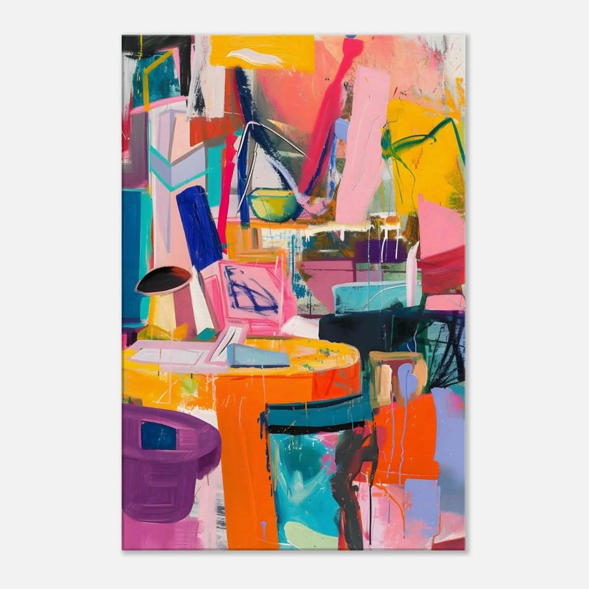 Da Vinci Abstract Modern Wall art - Canvas - 50x75 cm / 20x30″ - Slim