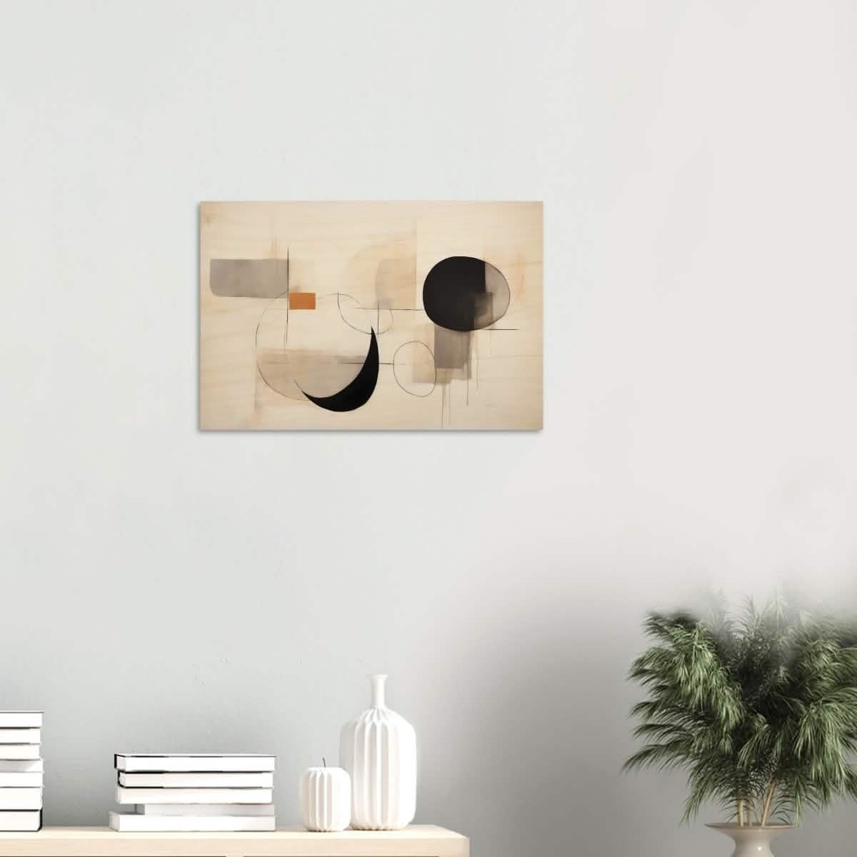 Da Vinci Abstract Modern Wall art - Wood Prints - 40x60 cm / 16x24″ - 10 mm