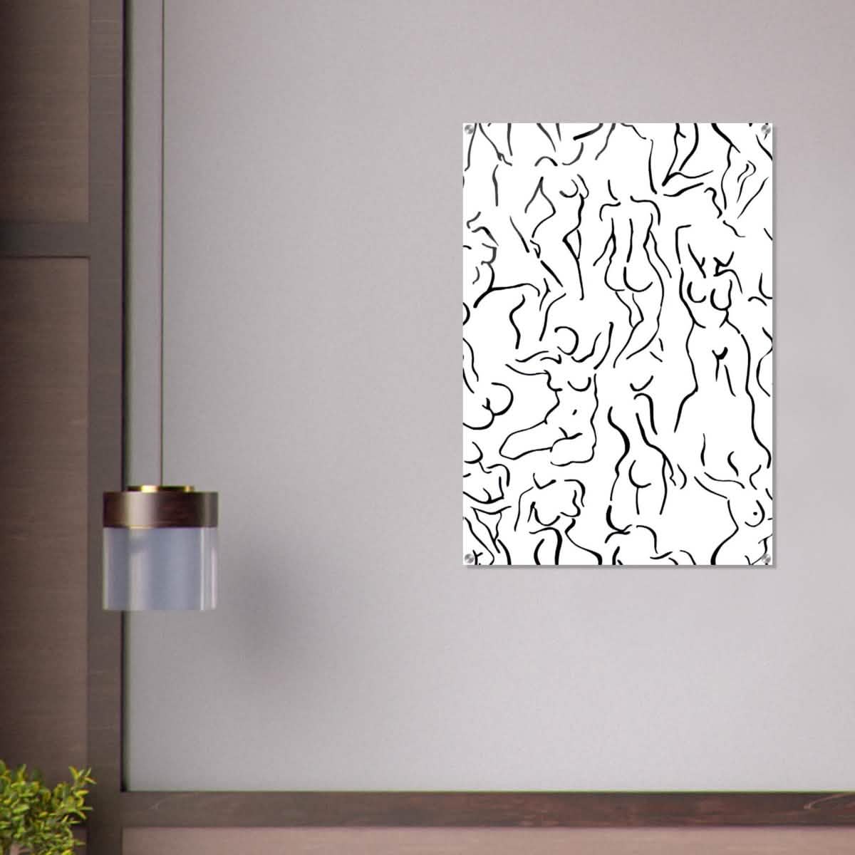 Da Vinci Abstract Modern Wall Art - Acrylic Print - 70x100 cm / 28x40″ -