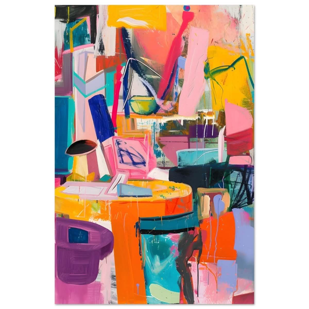 Da Vinci Abstract Modern Wall art - Aluminum Print - 60x90 cm / 24x36″ -