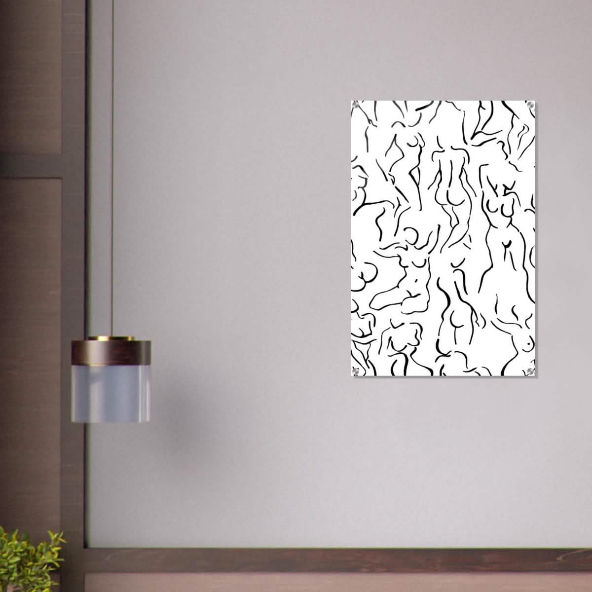 Da Vinci Abstract Modern Wall Art - Acrylic Print - 60x90 cm / 24x36″ -