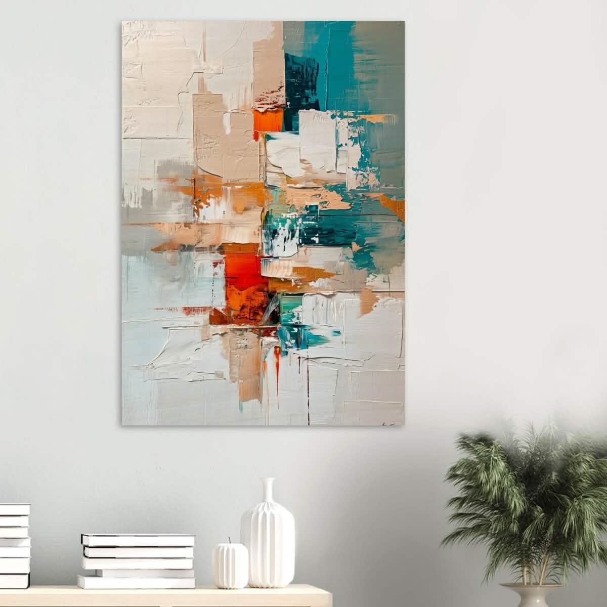 Da Vinci Abstract Modern Wall art - Wood Prints - 70x100 cm / 28x40″ - 20 mm