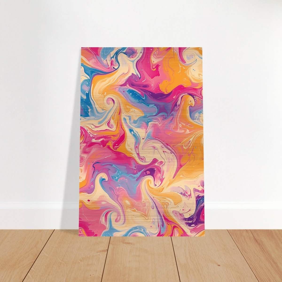 Da Vinci Abstract Modern Wall Art - Brushed Aluminum Print - 60x90 cm / 24x36″ -