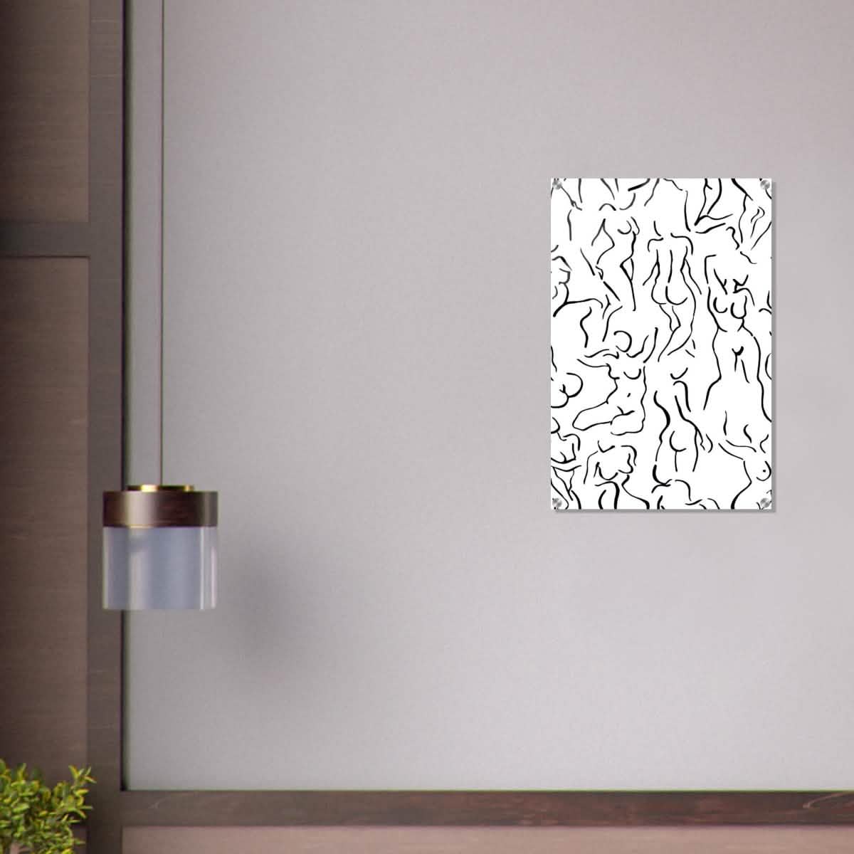 Da Vinci Abstract Modern Wall Art - Acrylic Print - 50x75 cm / 20x30″ -