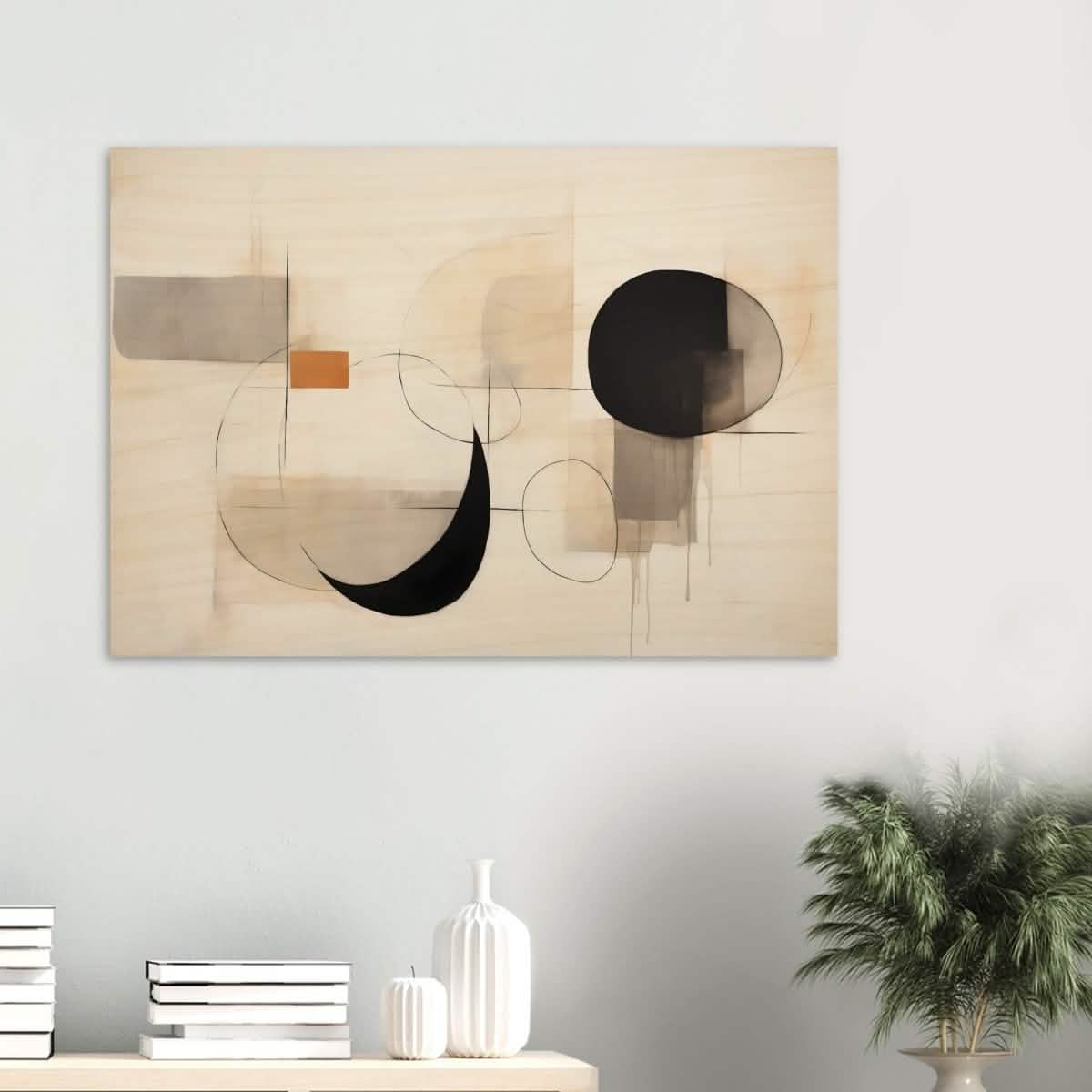 Da Vinci Abstract Modern Wall art - Wood Prints - 70x100 cm / 28x40″ - 10 mm