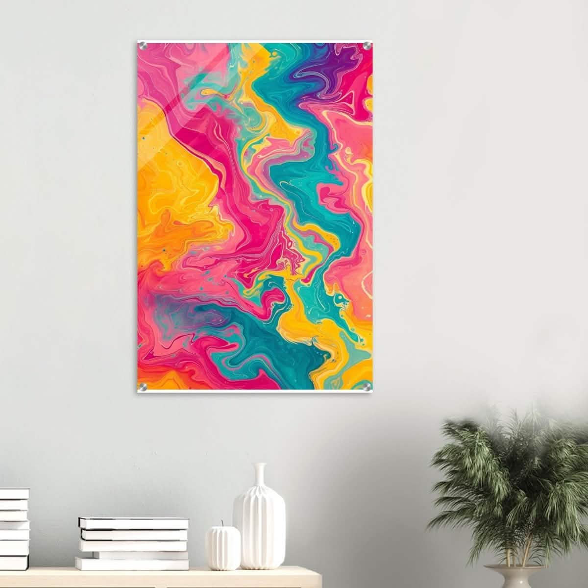 Da Vinci Abstract Modern Wall art - Acrylic Print - 60x90 cm / 24x36″ -