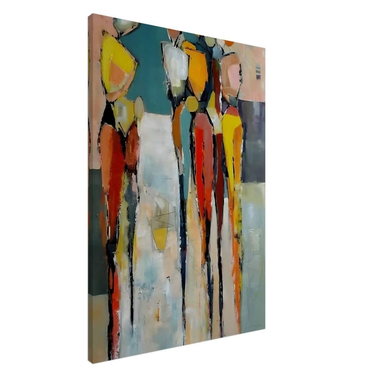 Da Vinci Abstract Modern Wall art - Canvas - 70x100 cm / 28x40″ - Slim