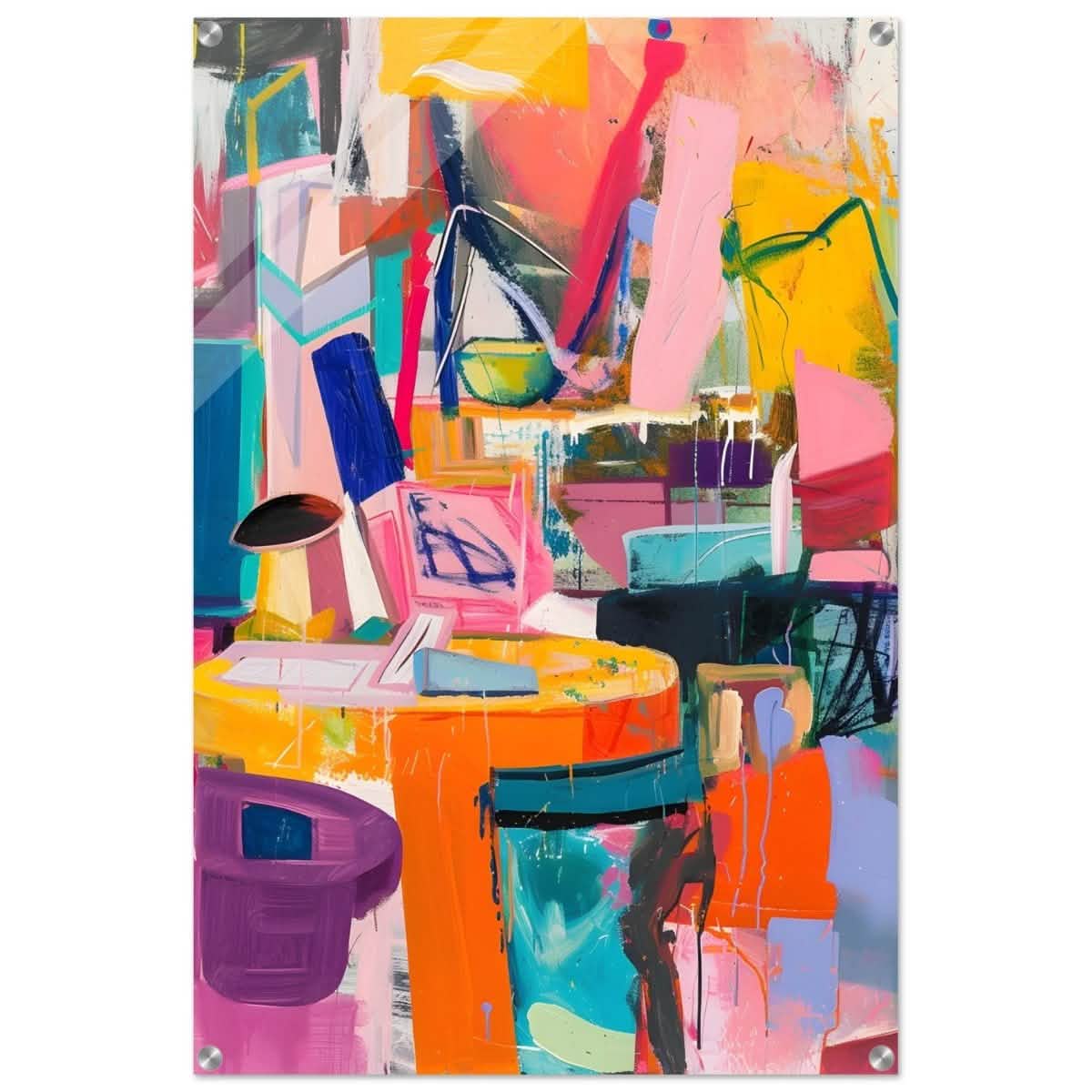 Da Vinci Abstract Modern Wall art - Acrylic Print - 60x90 cm / 24x36″ -