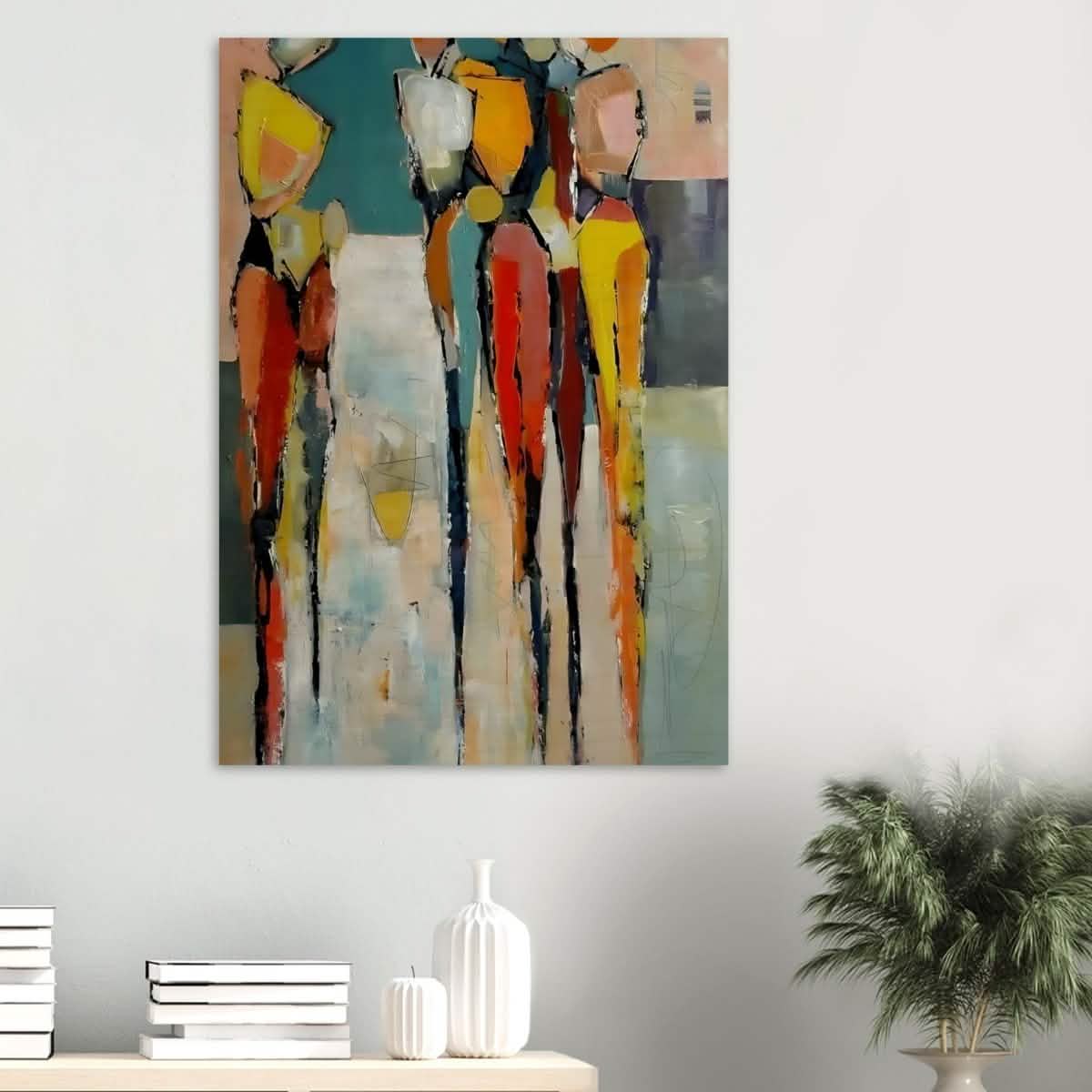 Da Vinci Abstract Modern Wall art - Wood Prints - 70x100 cm / 28x40″ - 10 mm