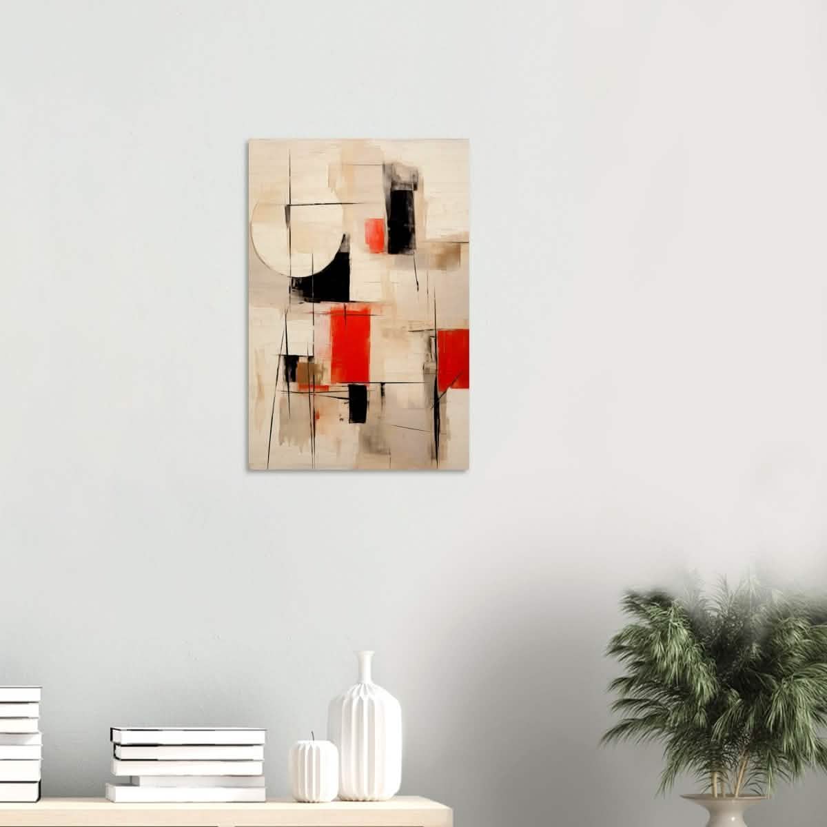 Da Vinci Abstract Modern Wall art - Wood Prints - 40x60 cm / 16x24″ - 20 mm