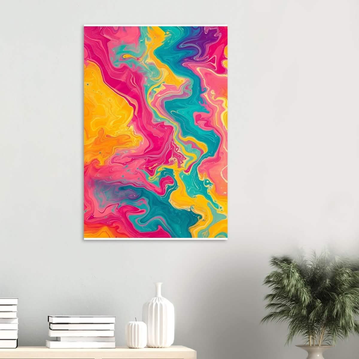 Da Vinci Abstract Modern Wall art - Aluminum Print - 60x90 cm / 24x36″ -