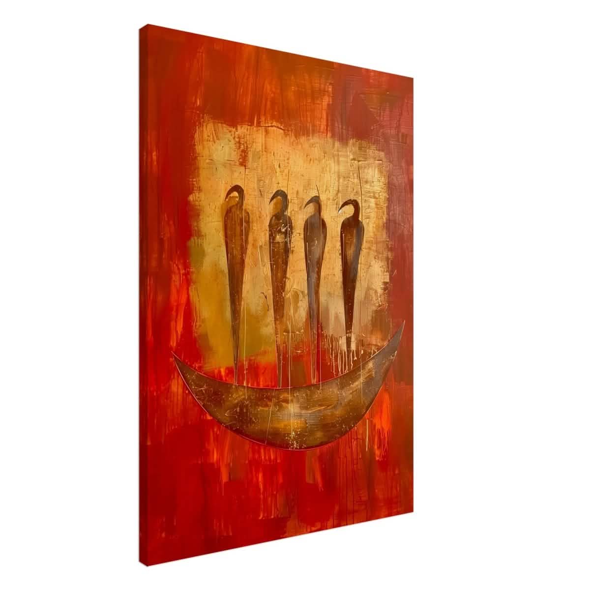 Da Vinci Abstract Wall art Print | Ancient Africa - Canvas - 70x100 cm / 28x40″ - Thick