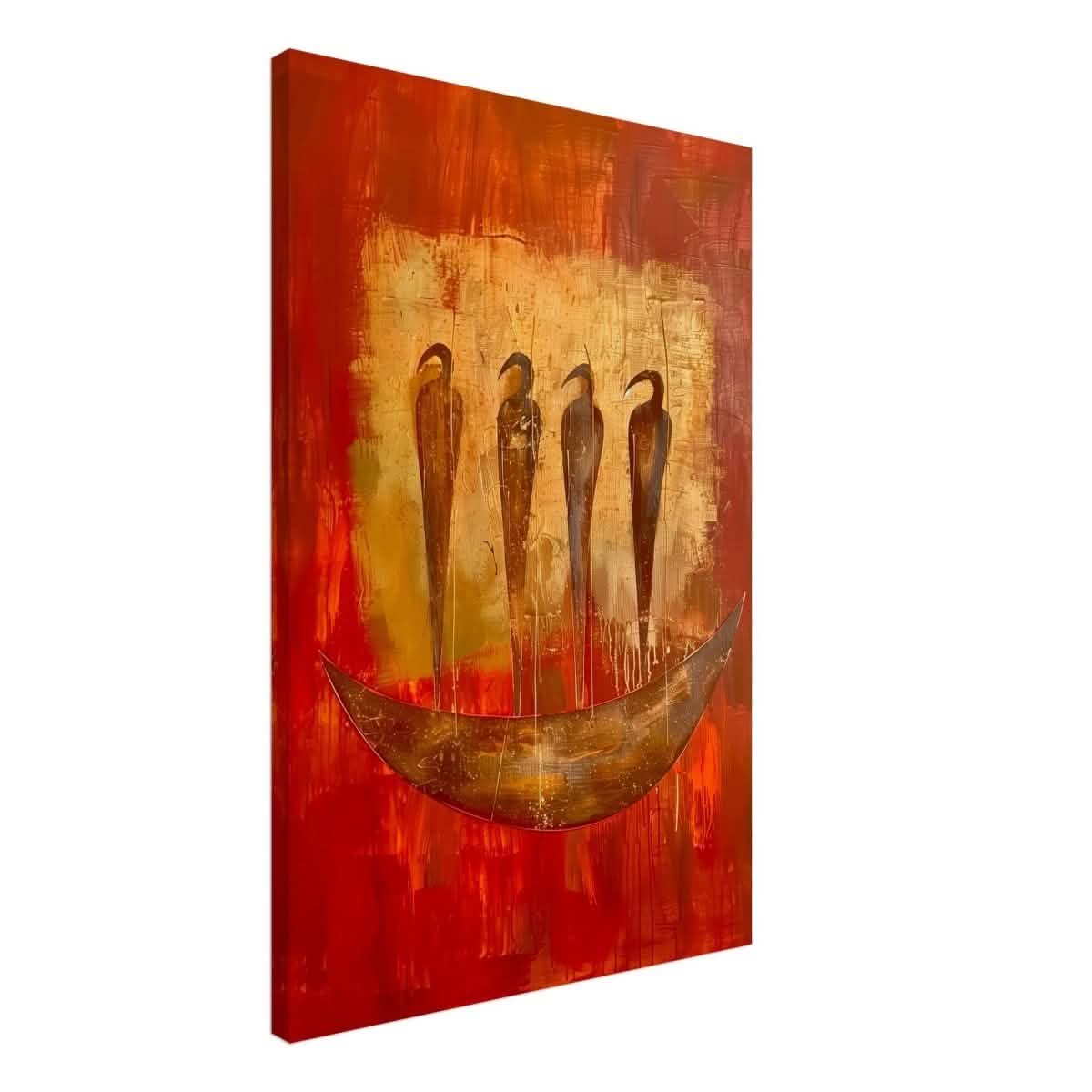 Da Vinci Abstract Wall art Print | Ancient Africa - Canvas - 60x90 cm / 24x36″ - Thick