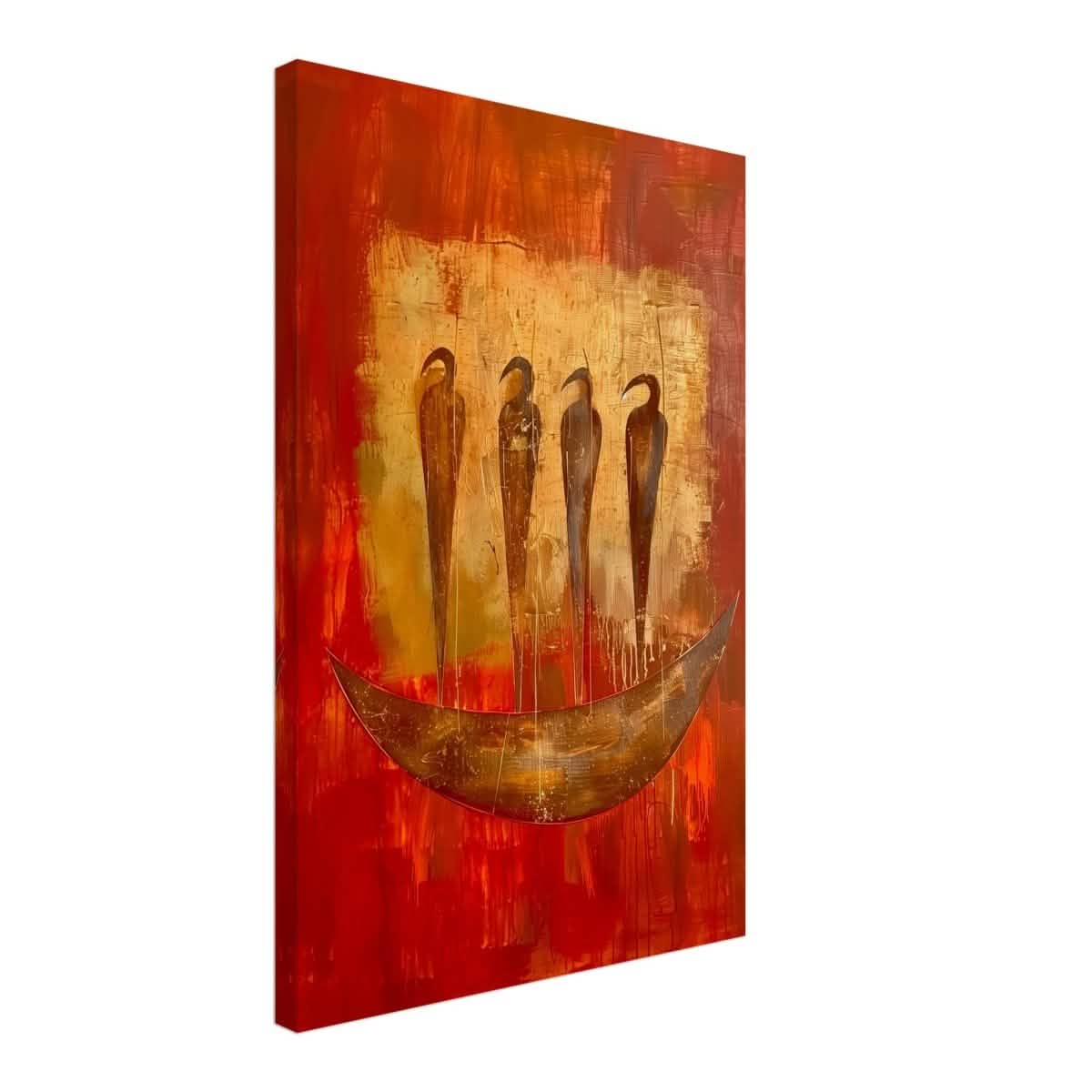 Da Vinci Abstract Wall art Print | Ancient Africa - Canvas - 40x60 cm / 16x24″ - Slim