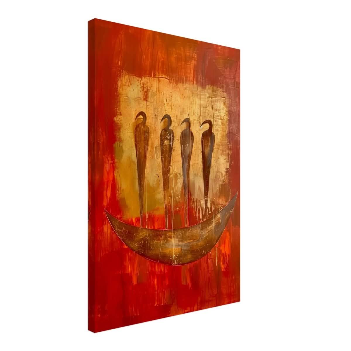 Da Vinci Abstract Wall art Print | Ancient Africa - Canvas - 50x75 cm / 20x30″ - Thick