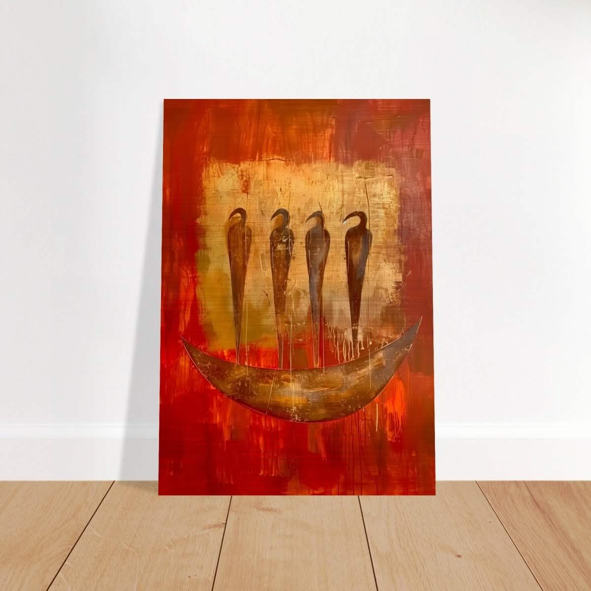 Da Vinci Abstract Wall art Print | Ancient Africa - Brushed Aluminum Print - 70x100 cm / 28x40″ -