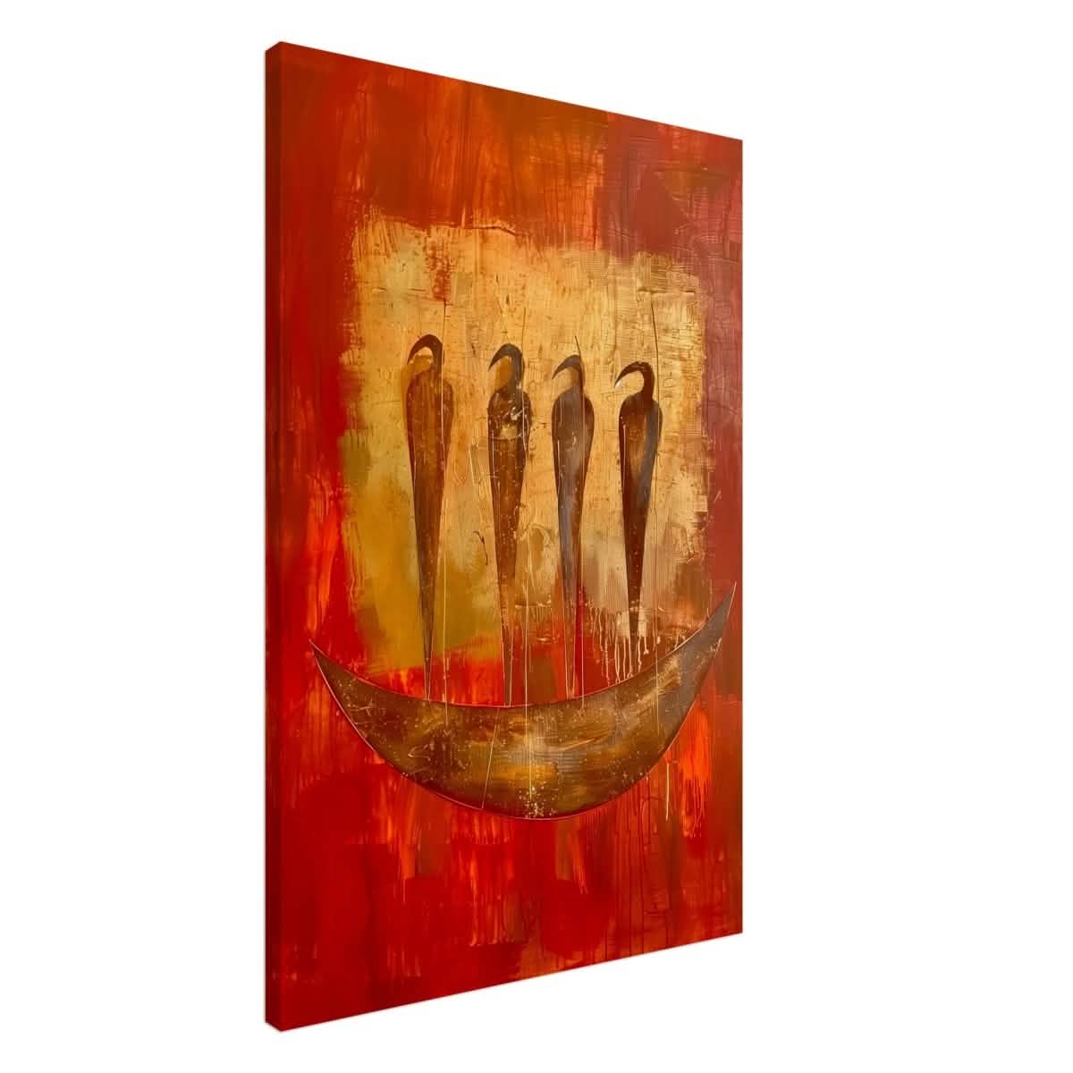 Da Vinci Abstract Wall art Print | Ancient Africa - Canvas - 60x90 cm / 24x36″ - Slim